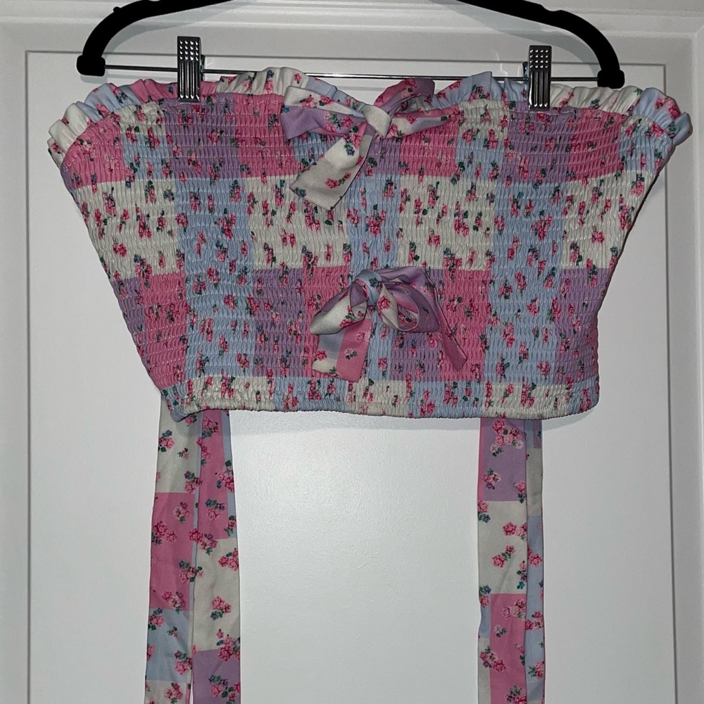 *SOLD OUT* Down Home Roots Patchwork Crop Top - Picture 2 of 9